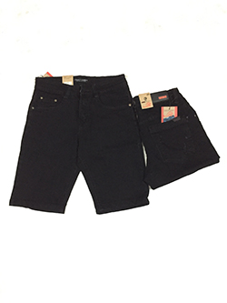 Quần Short Jeans Đen Nam MS183